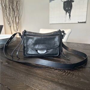 rag & bone Field Messenger Black Leather Crossbody w dust bag